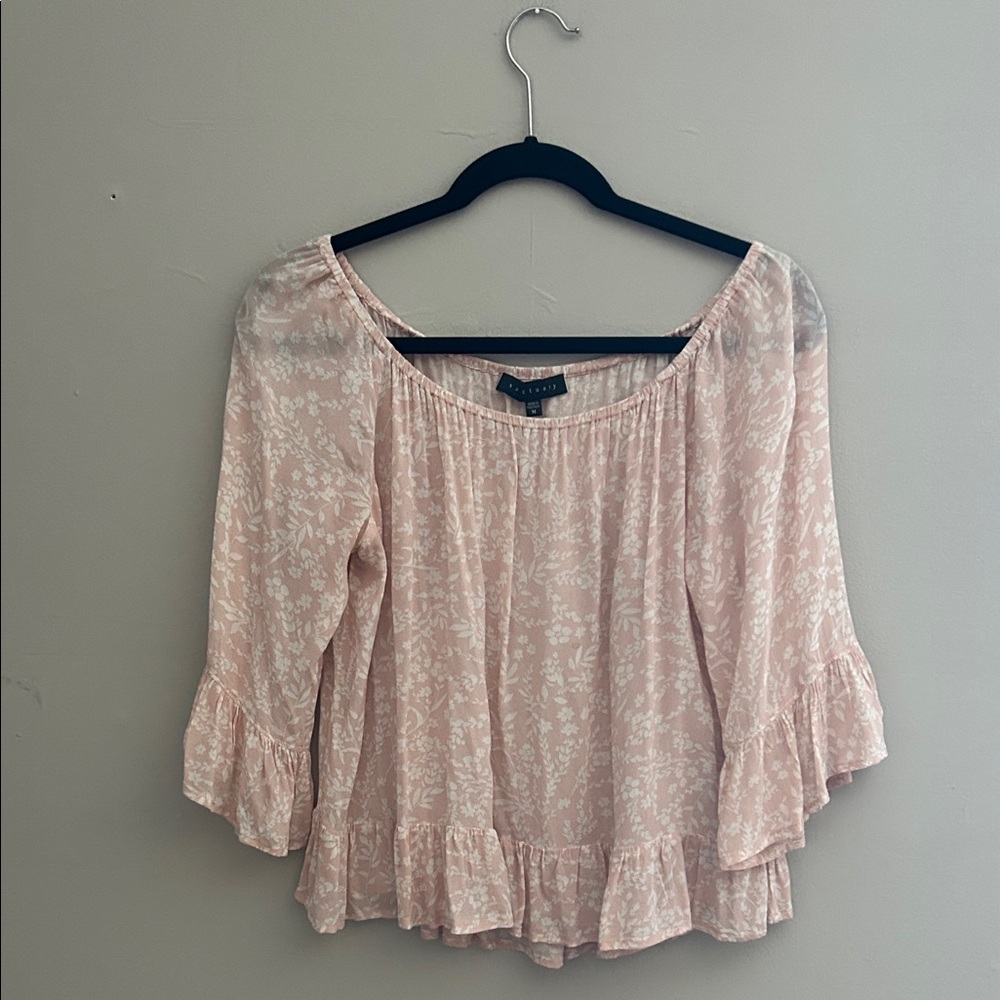 Sanctuary Blush Floral Blouse